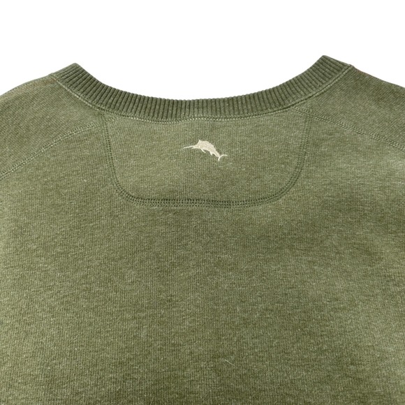 TOMMY BAHAMA Men's Green Flipshore Abaco REVERSIBLE Split Neck Sweatshirt XXL - Picture 6 of 10